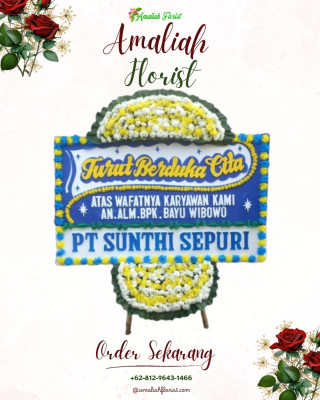 Papan Bunga Duka di Kolongan Satu
